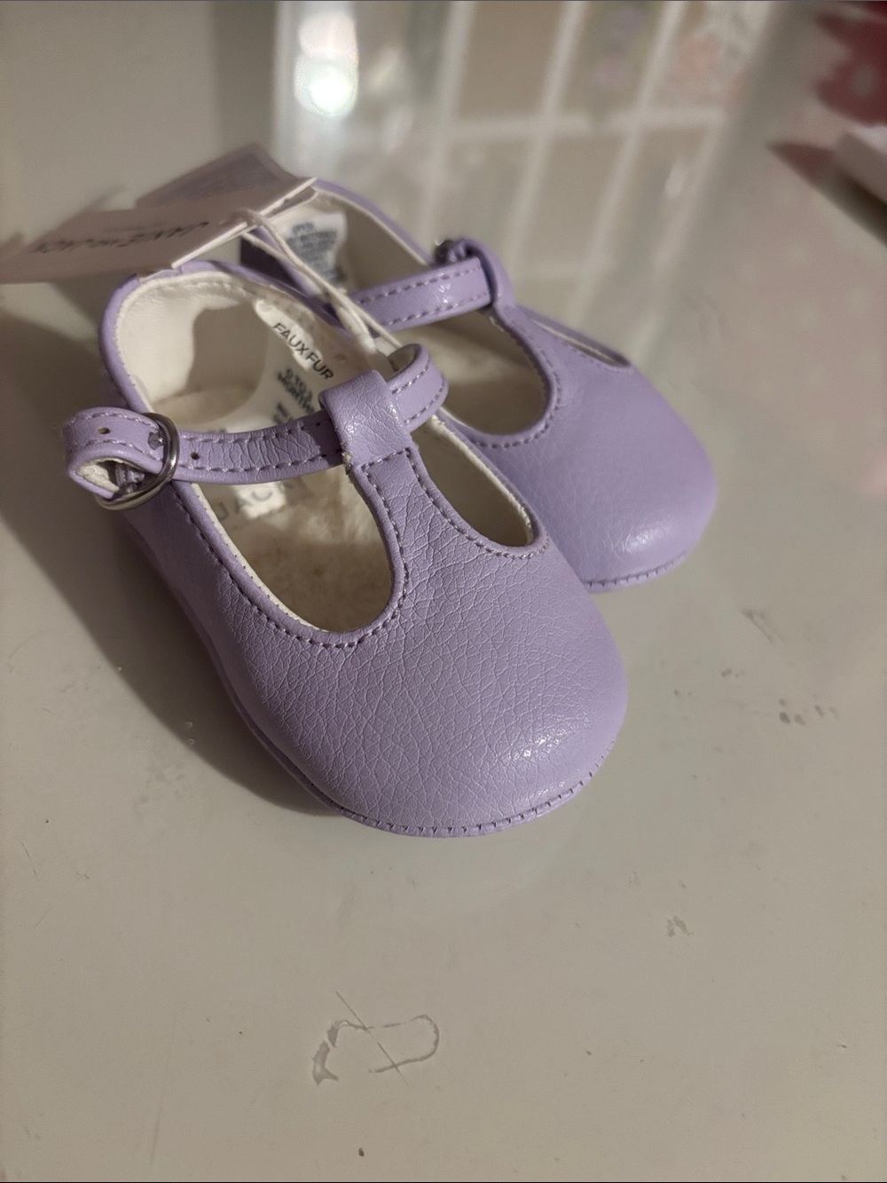 Janie and Jack Lilac T-Strap Mary Jane Shoes for Kids